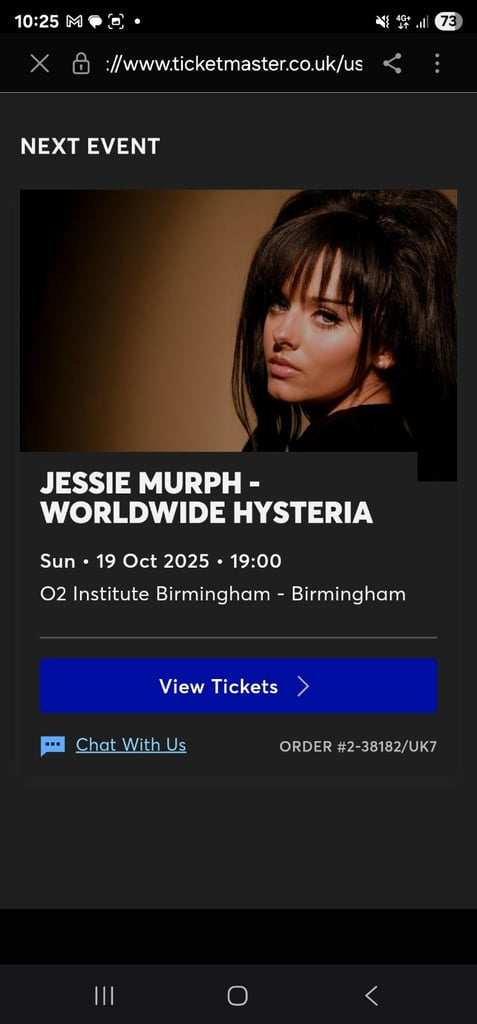 Jessie murph tickets x2 
