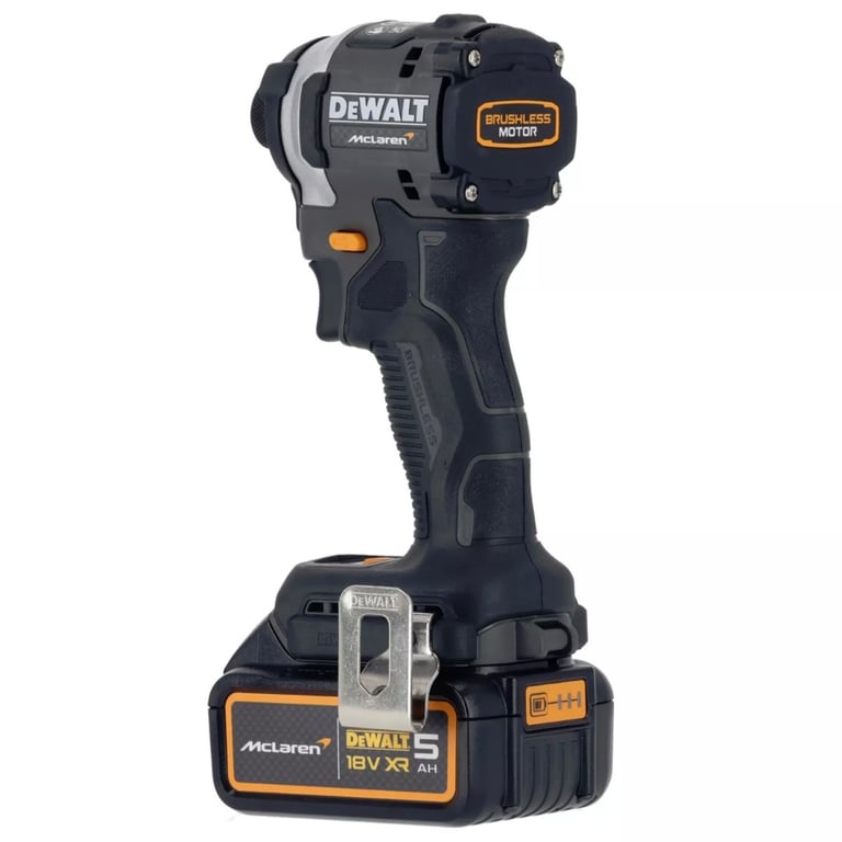 DEWALT DCF85MP2T MCLAREN F1 18V XR BL 1/4IN IMPACT DRIVER + 2 X 5AH BATTERIES - UNWANTED GIFT.