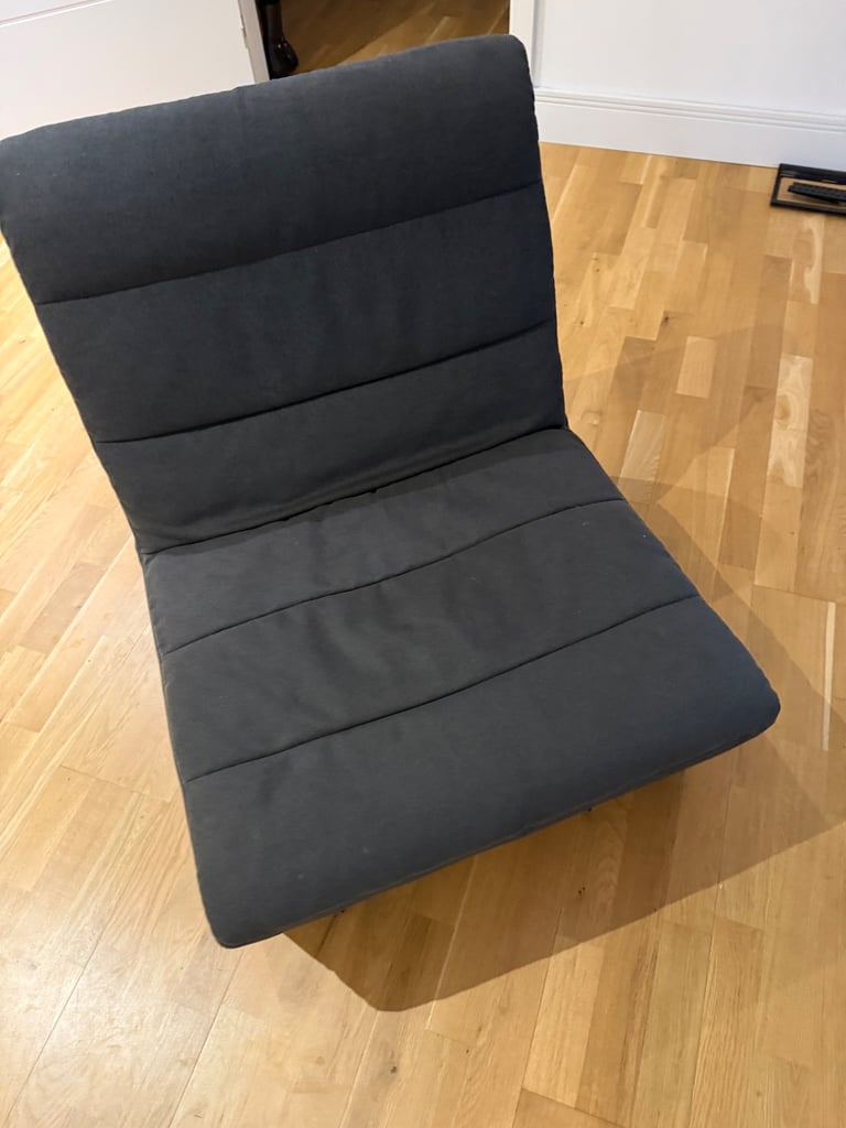 Dwell** dark grey fabric sofa chair super comfy ** mint condition