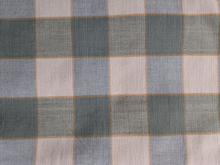 Two lengths of fabric for curtains