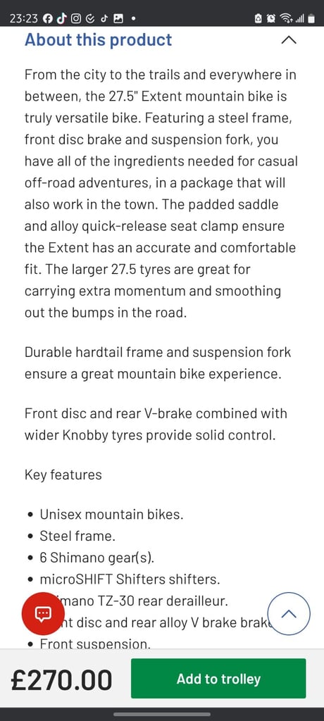 Unisex purple mountain bike 
