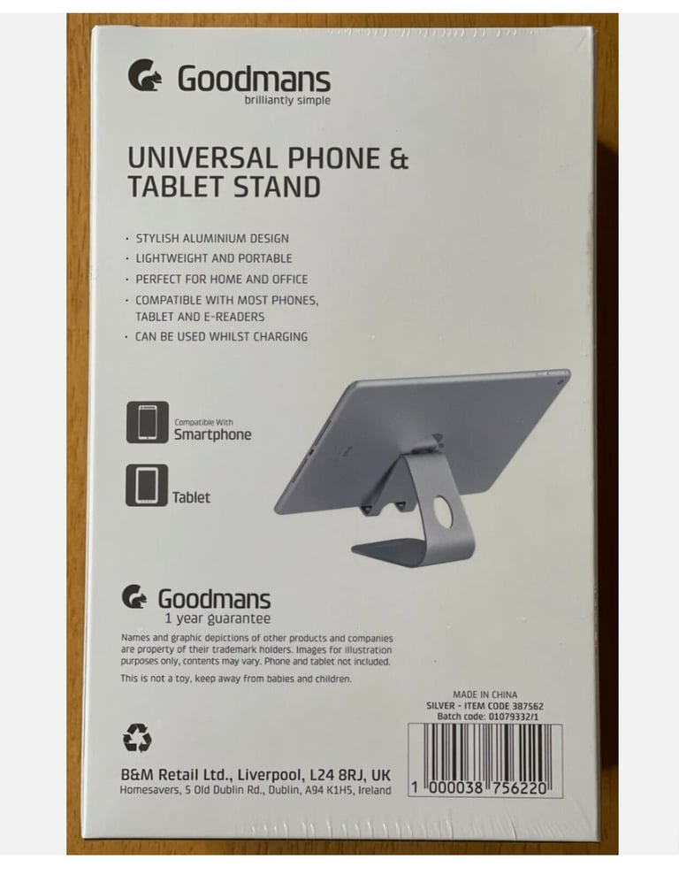 Brand New Universal Mobile Phone and Tablet Stand-Silver