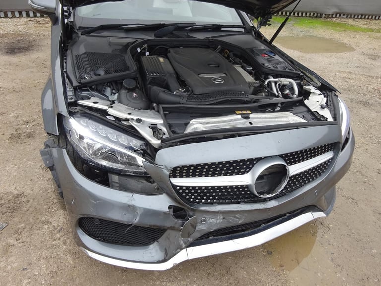 2018 18 REG MERCEDES BENZ C CLASS C200 AMG LINE PREMIUM AUTO DAMAGED SALVAGE