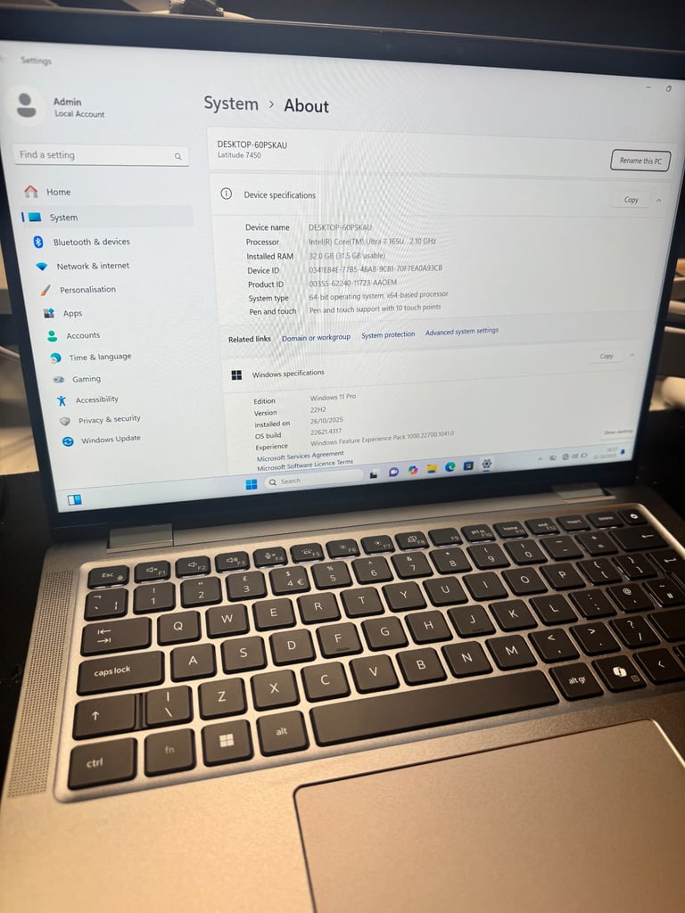 image for Dell Latitude 7450 2-in-1 TOUCH | Ultra 7 | 32GB RAM | 512GB SSD | As New + Warranty 2028 