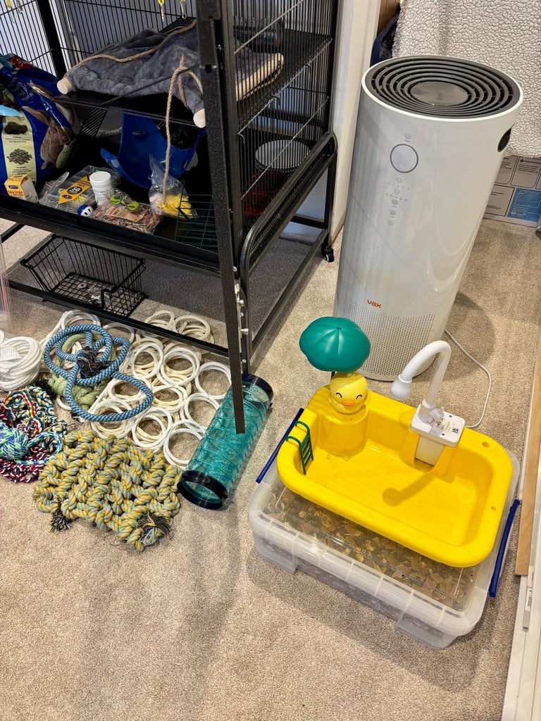 Pet planet rat and ferret cage plus full set up plus air purifier