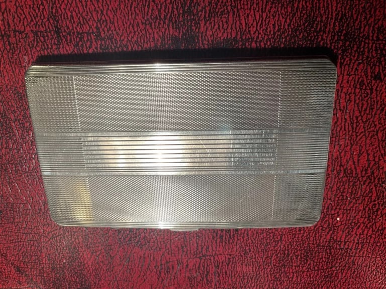 Heavy solid silver art deco 1920s cigarette case