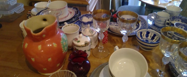 Collection of glass and china including some lovely pieces