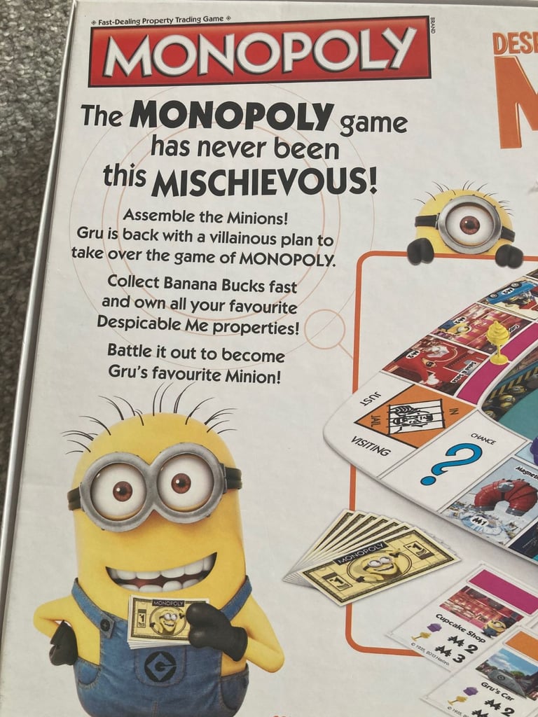Kids Minions Monopoly Board Game