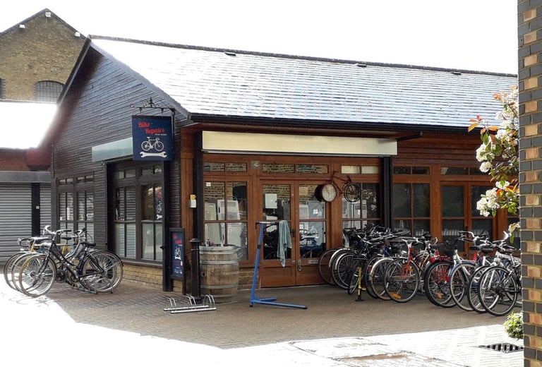 Bow Wharf Bicycle Workshop next to PureGym bikefix flat tyre service fitting spoke chain fix my bike