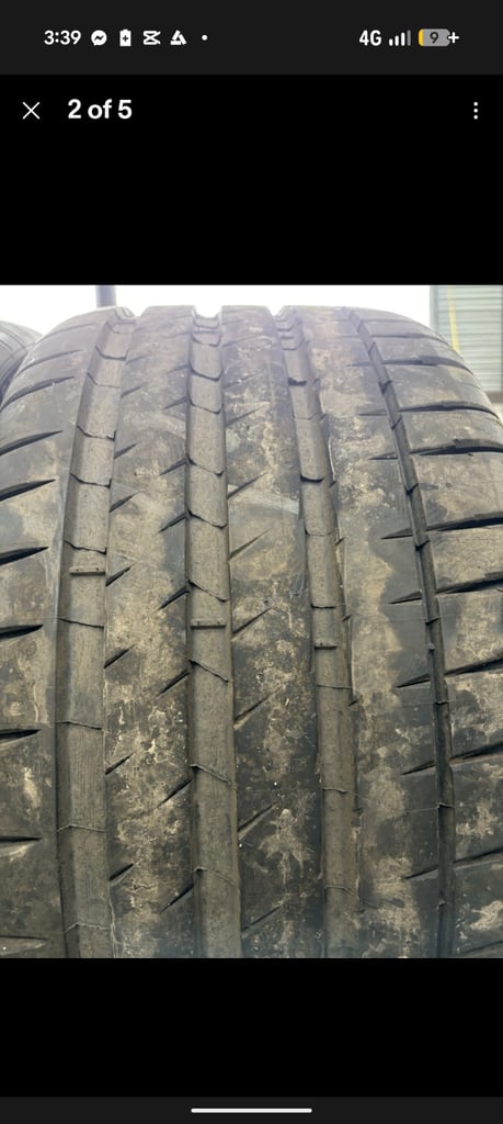 2x 275 30 21 Used Michelin Pilot sport 4s 98Y 5123 DOT CODE 6mm+ Tread