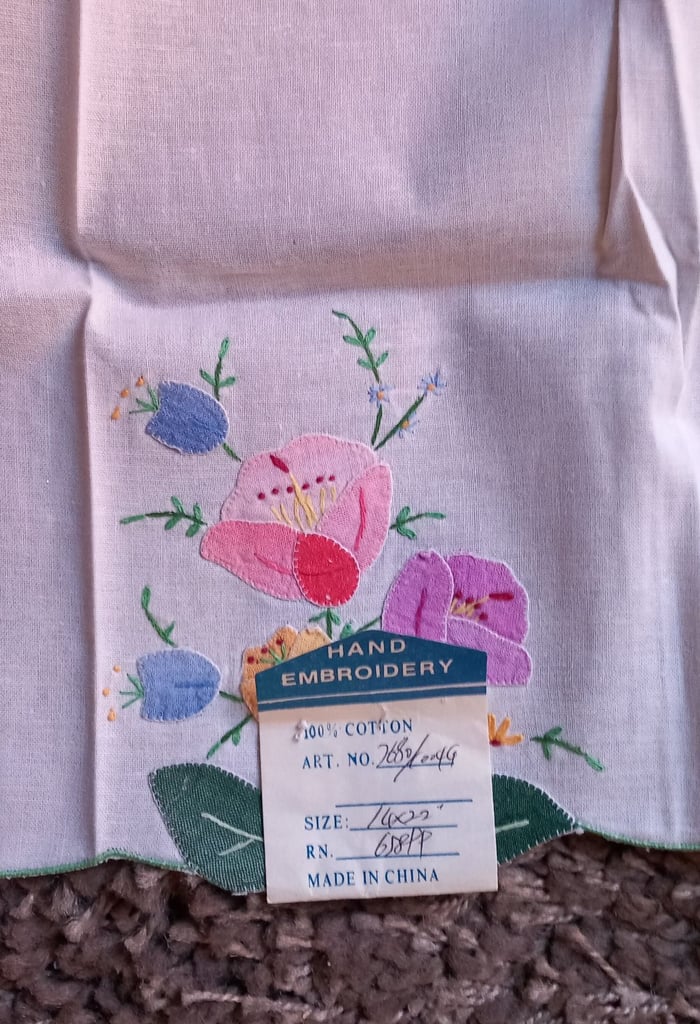 image for Tray Cloth. 22"x 13.5" approx. As New 