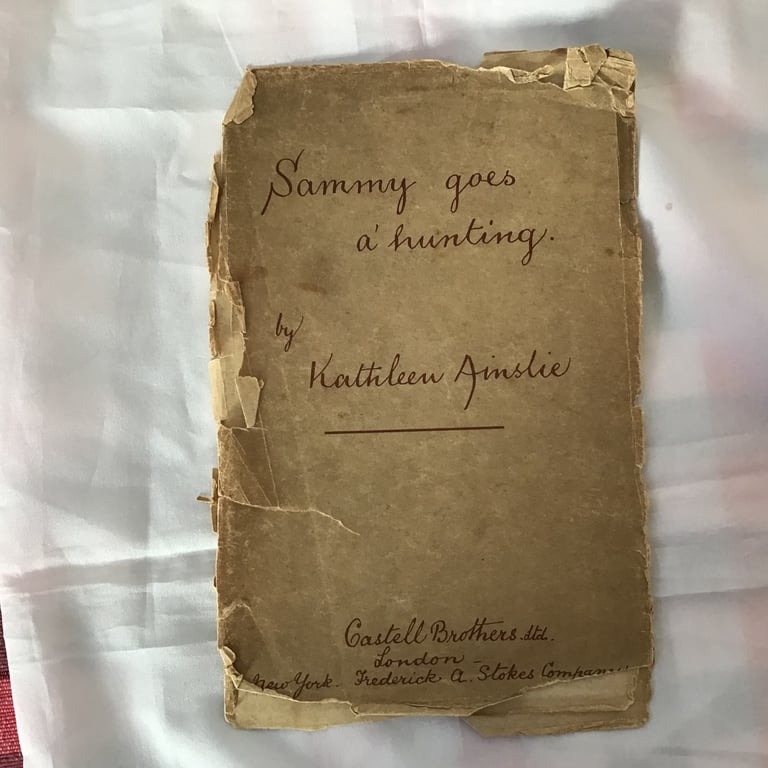  Rare Antique 1st Edtn book Sammy goes a hunting by Kathleen Ainslie published 1906