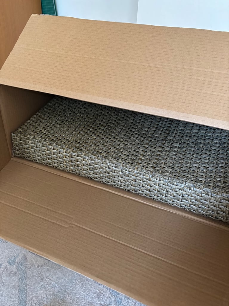New IKEA Solleron outdoor armchair with cushions. Brown