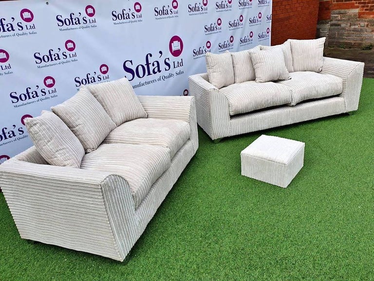 Jumbo Cord 3+2x seater sofa set