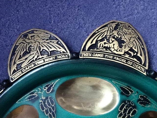 Traditional Seder plate for Passover