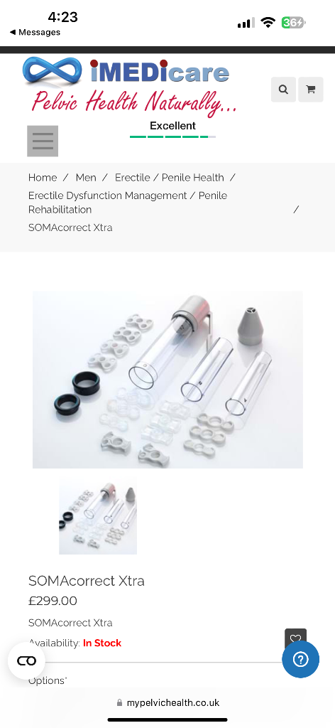 image for Somacorrect Xtra Vacum Pump