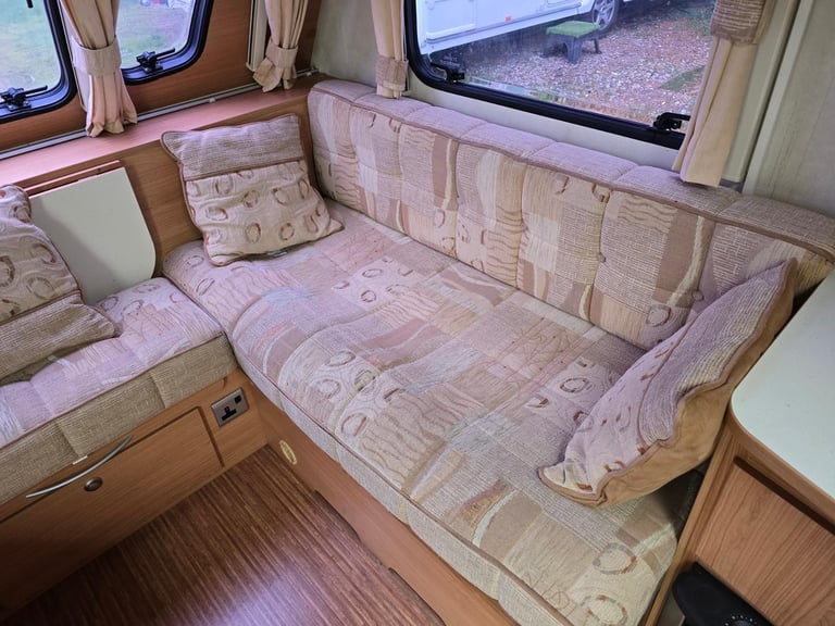 NOW SOLD 2009 Adria Adora 612DP 4 Berth Fixed Island Bed Caravan, Awning