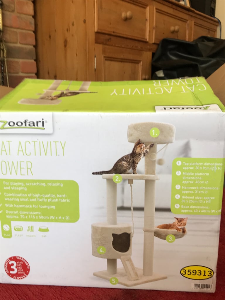 Zoofari cat activity tower