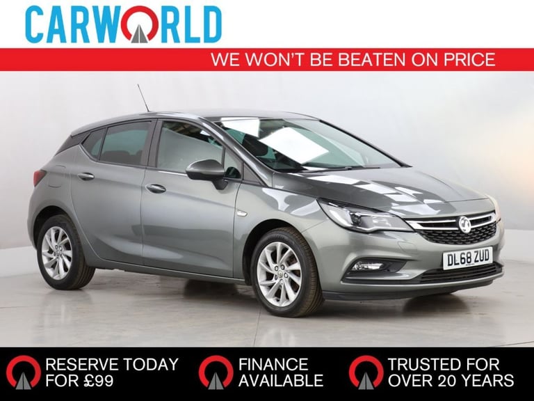 2018 Vauxhall Astra 1.4i Turbo Tech Line Nav Hatchback 5dr Petrol Manual Euro 6 (125 ps) Hatchbac...