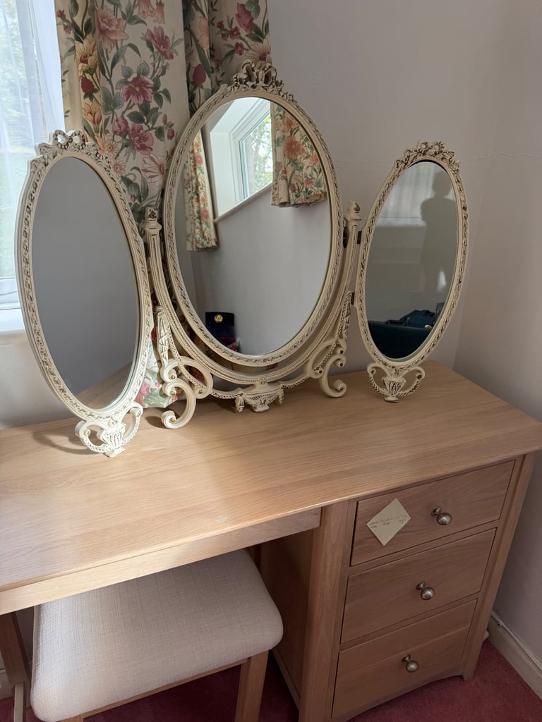 image for Antique Triple Mirror 