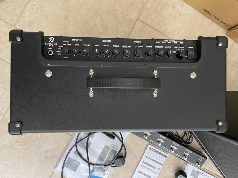 Boss Katana 100 MKII pair of “like new” guitar amplifiers & GA-FC EX 6-switch foot controller
