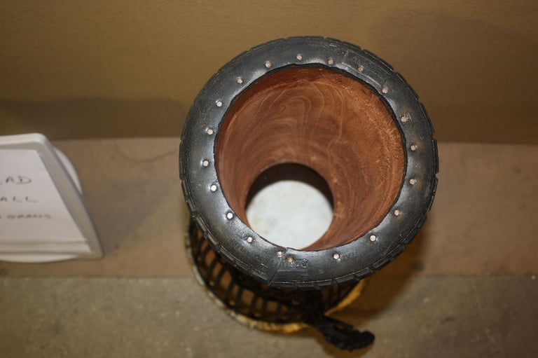 African Wooden Djembe Drum 10.1/2in Head x 23in High ~ Weight 4740 grams ~ £75 ono