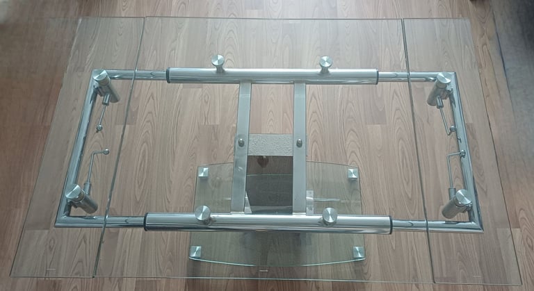 image for Extending glass dining table