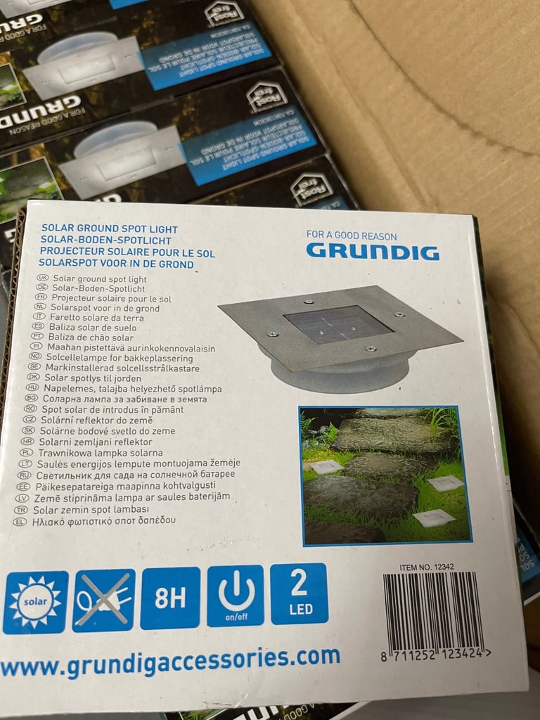 Garden grundig waterproof outdoor solar led