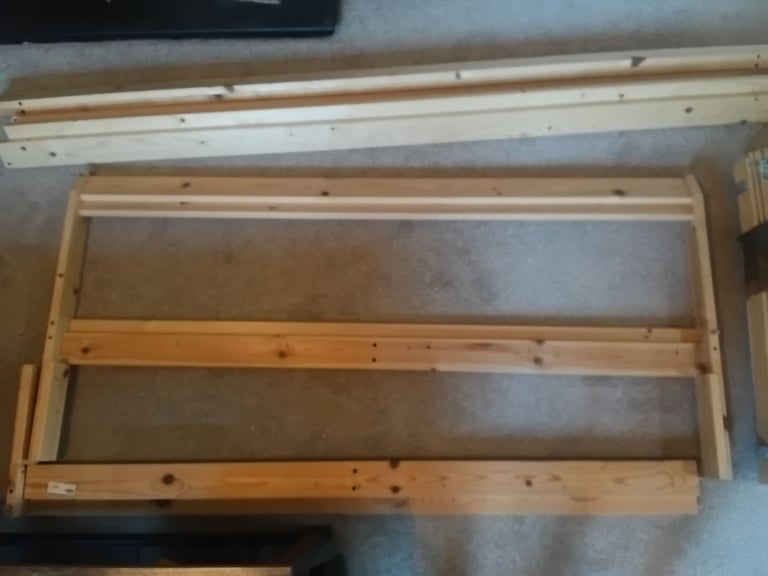 Ikea Wooden Bed Frame - Double