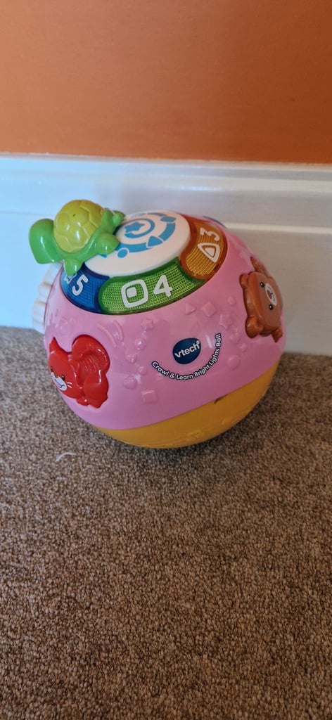VTECH CRAWL AND LEARN BRIGHT LIGHTS BALL INC BATTERIES. EXCELLENT.