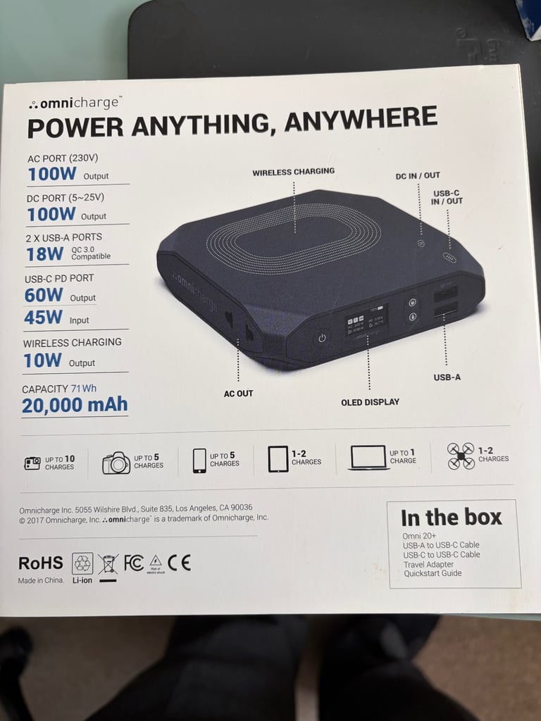 Omni 20+ 2000 Mac power bank.
