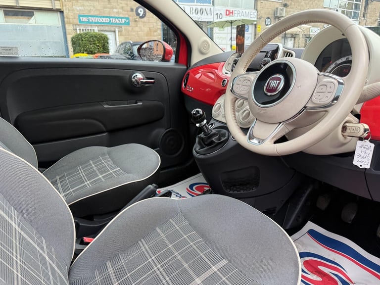2016 Fiat 500 1.2 Lounge Euro 6 (s/s) 3dr HATCHBACK Petrol Manual