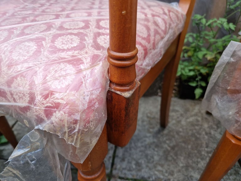 x4 Classic Vintage Retro Kitchen Dining Room Wooden Chairs Stools