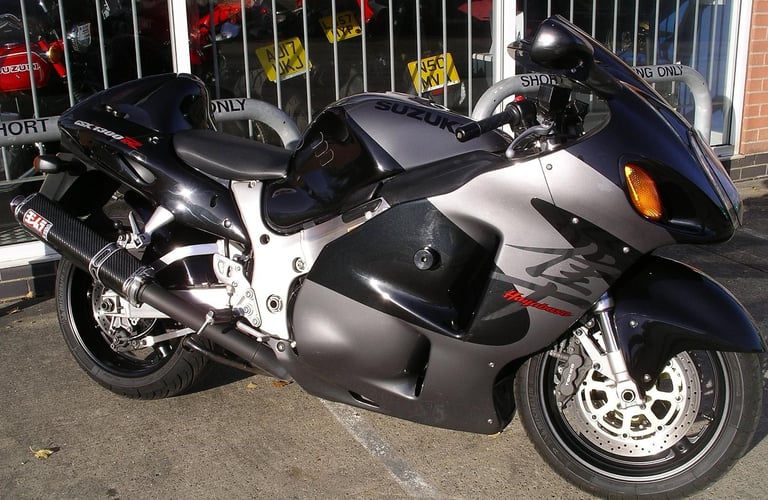 1999 Suzuki Hayabusa. One of the first Mk.1 UK bikes. 220 mph speedo.