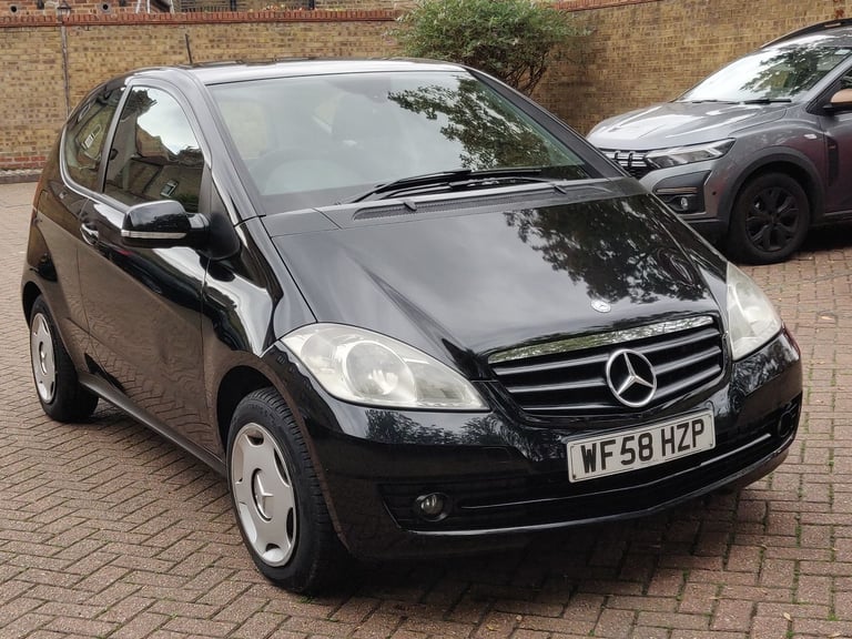 image for MERCEDES A150 CLASSIC SE 2008 58 REG BLACK 3 DOOR HATCH 5 SPEED MANUAL A/C 119K MILES ULEZ FREE
