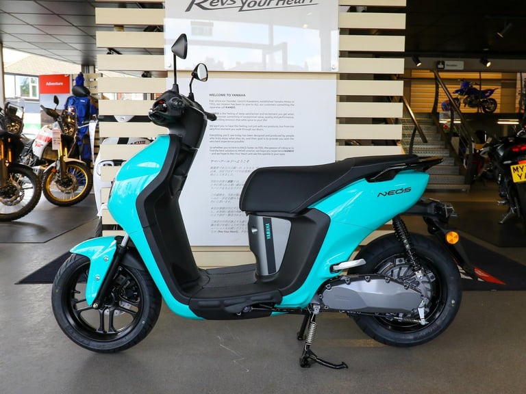 IN STOCK NOW! - NEW Yamaha NEO's Electric Scooter. (Aqua) £3,100 On The Road