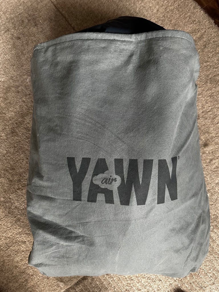 YAWN Double Air Mattress – Built-in Pump, Headrest + Carry Case 