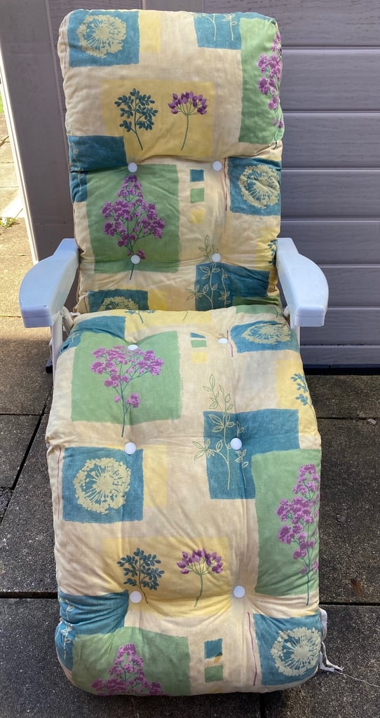 Sun lounger padded Garden chair 