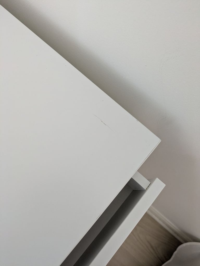 White IKEA Desk
