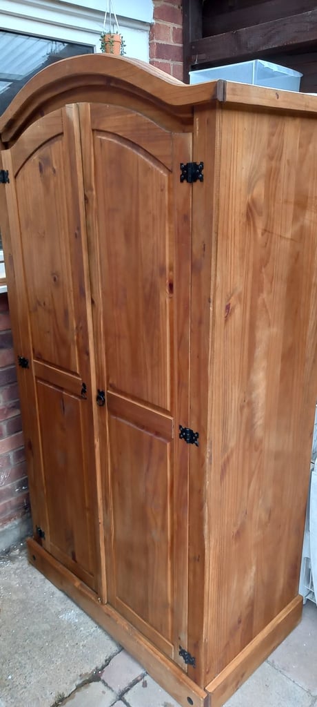 Large Mexican Pine Wardrobe (FREE Delivery Locally)