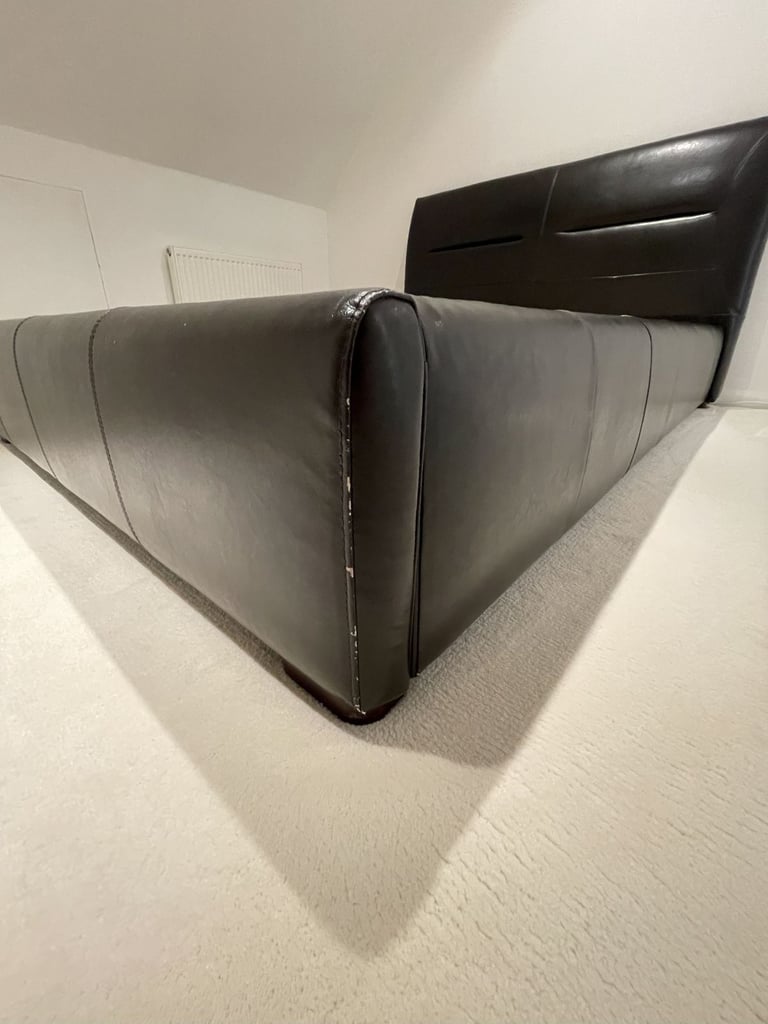 King Size Faux Leather Ottoman Bed Frame