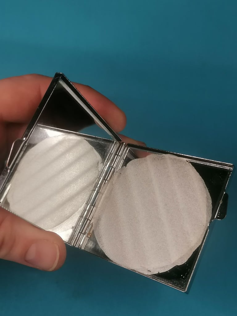 Butterfly Compact Mirror, Pocket Mirror.. As seen.