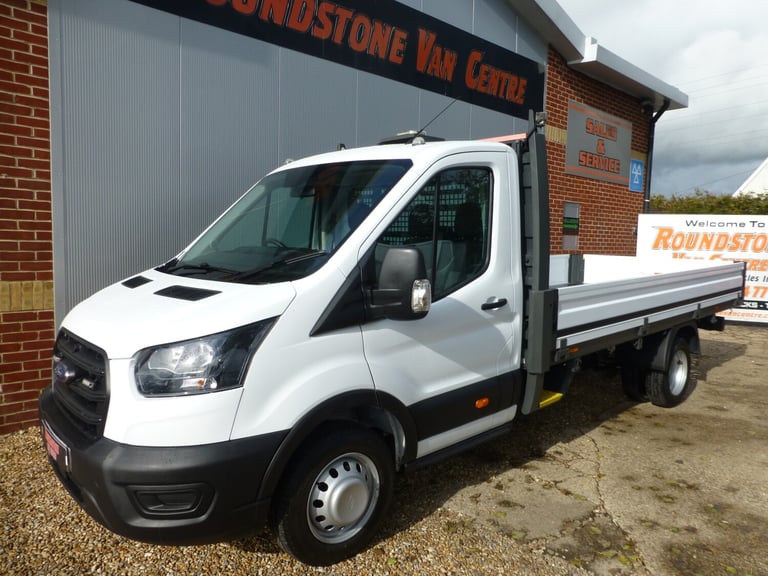 2021 Ford Transit £ 72 A WEEK - 2021 71 REG  FORD TRANSIT EXTRA LWB DROPSIDE TRUCK 4.2 M BED Drop...