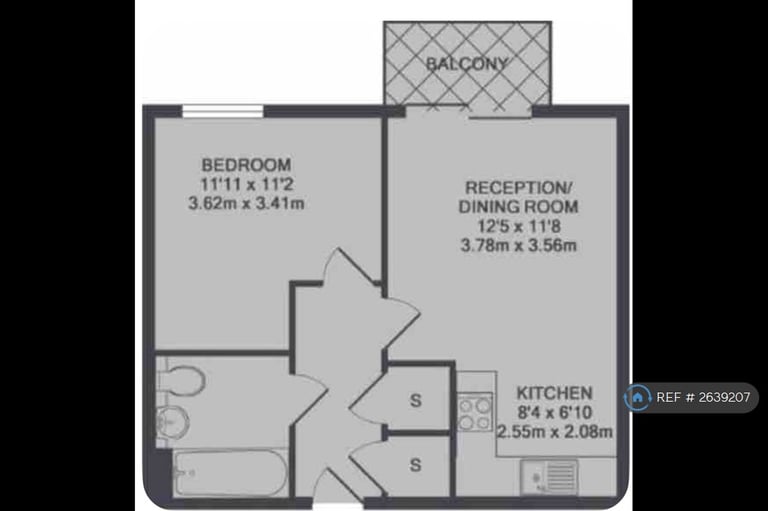 1 bedroom flat in Burgoyne House, Brentford, TW8 (1 bed) (#2639207)