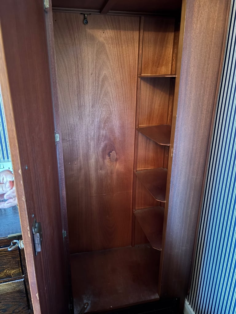 Lockable Wooden Wardrobe Unit