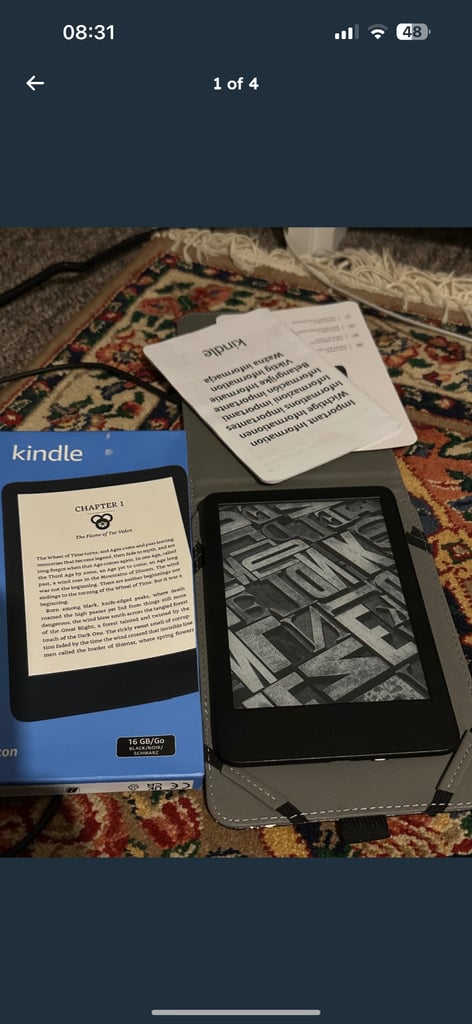 image for Amazon kindle ereader tablet only used to read one book (iPad Samsung tab)