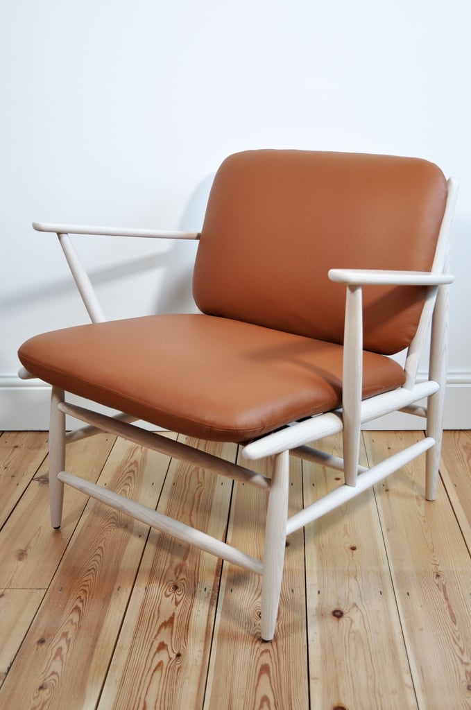 NEW Ercol Von Ash and Leather Armchair - Brand New - FREE LONDON DELIVERY