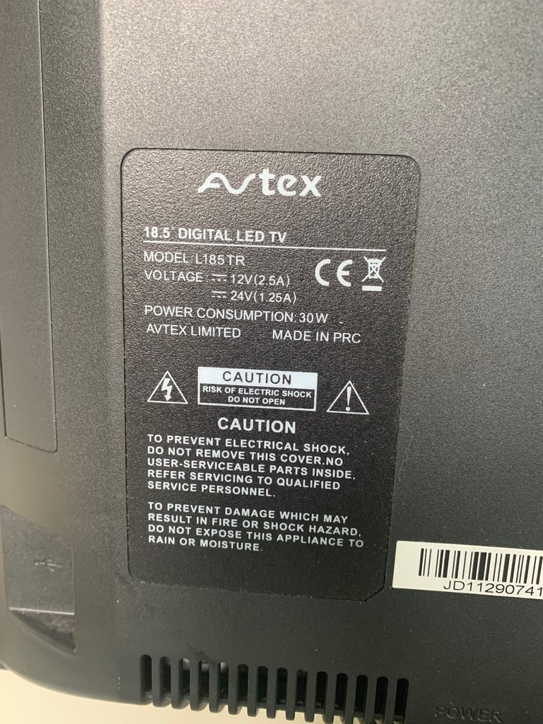 Caravan / Motorhome Avtex tv