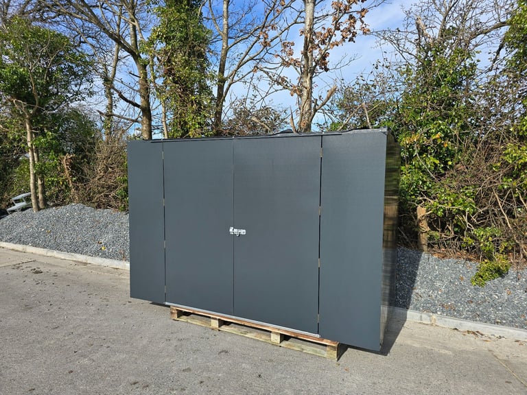 Steel storage boxes suitable building sites caravan parks gardens etc