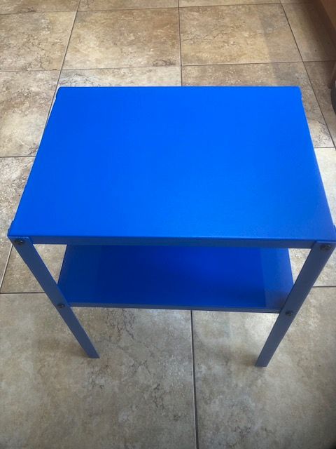 Ikea Knarrevik Blue Metal Side Table